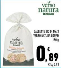 Conad - Gallette Bio Di Mais Verso Natura