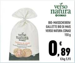 Conad - Gallette Bio Di Mais Verso Natura