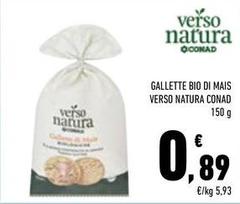 Conad - Gallette Bio Di Mais Verso Natura