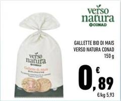 Conad - Gallette Bio Di Mais Verso Natura