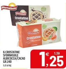 Sfornasole - 6 Crostatine  Albicocca/ Cacao