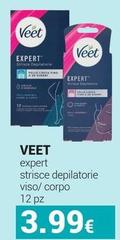 Veet - Expert Strisce Depilatorie Viso/ Corpo