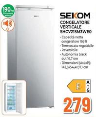 Sekom - Congelatore Verticale Shcv21sm3weo