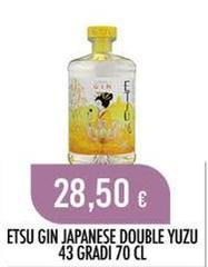 Etsu -  Gin Japanese Double Yuzu 43 Gradi