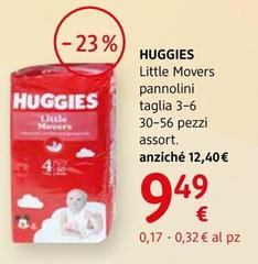 Huggies - Little Movers Pannolini Taglia 3/6 30/56 Pezzi, Assort.