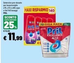 Pril - Detersivo Pre-Dosato Per Lavastoviglie