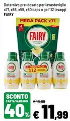 Fairy - Detersivo Pre Dosato Per Lavastoviglie