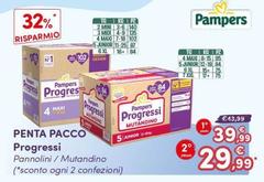 Pampers - Penta Pacco Progressi Pannolini