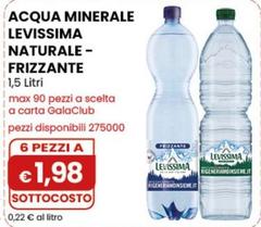 Levissima - Acqua Minerale Naturale/Frizzante 1,5 Litri