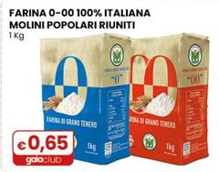 Molini Popolari Riuniti - Farina 0-00 100% Italiana 1 Kg