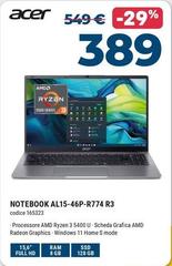 Acer - Notebook AL15-46P-R774 R3