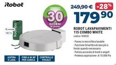 iRobot - Robot Lavapavimenti 115 Combo White