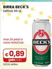 Becks - Birra Lattina 44 Cl
