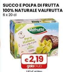 Valfrutta - Succo E Polpa Di Frutta 100% Naturale 6 X 20 Cl