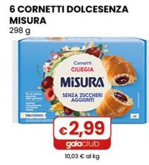 Misura - 6 Cornetti Dolcesenza 298 G