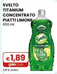 Svelto - Titanium Concentrato Piatti Limone 650 Ml