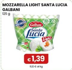 Galbani - Mozzarella Light Santa Lucia 125 G