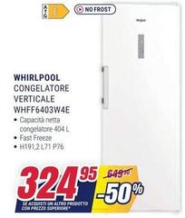 Whirlpool - Congelatore Verticale WHF6403W4E