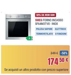 Smeg -  Forno Incasso Sf64m3tvx-inox