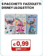 6 Pacchetti  Fazzoletti Disney Lilo&stitch