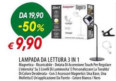 Beper - Lampada Da Lettura 3 In 1