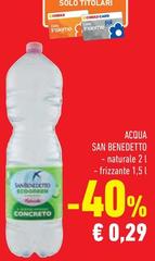 San Benedetto - Acqua