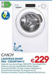 Candy - Lavatrice Smart 9KG-CSS129TW4-11