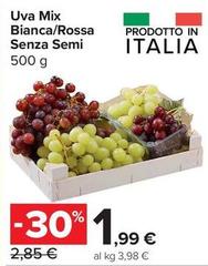 Semi - Uva Mix Bianca/Rossa Senza
