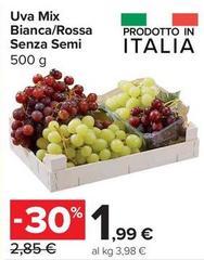 Semi - Uva Mix Bianca/Rossa Senza