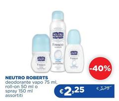 Neutro Roberts - Deodorante Vapo