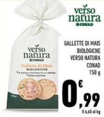 Conad - Gallette Di Mais Biologiche Verso Natura