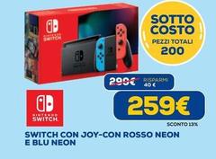 Nintendo - Switch Con Joy-con Rosso Neon E Blu Neon