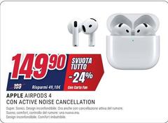 Apple - Airpods 4 Con Active Noise Cancellation