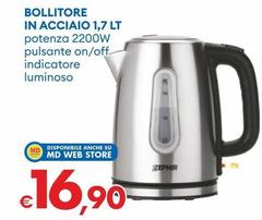 Zephir - Bollitore In Acciaio 1.7 Lt