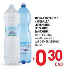Sant'anna - Acqua Frizzante/Naturale/Lievemente Frizzante