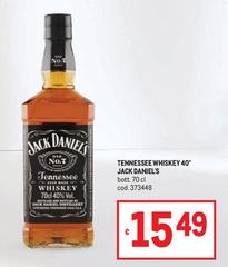 Jack Daniels - Tennessee Whiskey 40°