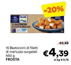 Frosta - 15 Bastoncini Di Filetti Di Merluzzo Surgelati