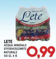 Lete - Acqua Minerale Effervescente Naturale