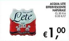 Lete - Acqua  Effervescente Naturale