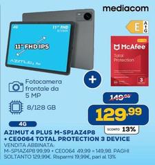 Mediacom - Azimut 4 Plus M-SP14Z4P8 + CE0064 Total Protection 3 Device