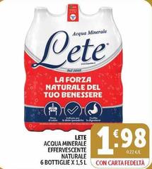 Lete - Acqua Minerale Effervescente Naturale