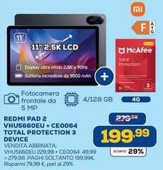 Mcafee - Redmi Pad 2 Vhu5660eu + Ce0064 Total Protection 3 Device