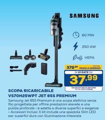 Samsung - Scopa Ricaricabile Vs70h25wpt Jet 85s Premium