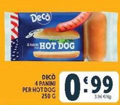 Deco - 4 Panini Per Hotdog