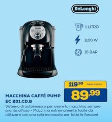 De Longhi - Macchina Caffé Pump Ec 201.CD.B
