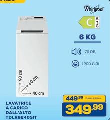 Whirlpool - Lavatrice A Carico Dall'Alto TDLR6240SIT