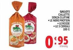 Gallo - Gallette Senza Glutine Le Nere Protein Le Rosse