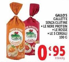 Gallo - Gallette Senza Glutine Le Nere Protein Le Rosse
