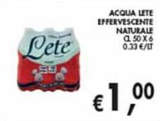 Lete - Acqua Effervescente Naturale