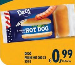 Deco - Panini Hot Dog X4